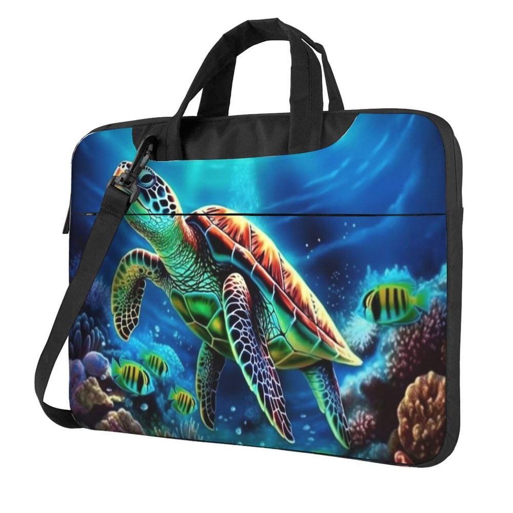 13 inch Laptop Tote Bag Men Women Sea Turtles Diamond Painting Shoulder Laptop Sleeve Briefcase Messenger Computer Bag