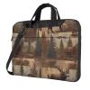 13 inch Laptop Tote Bag Men Women Rustic Lodge Bear Moose Shoulder Laptop Sleeve Briefcase Messenger Computer Bag view 1