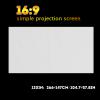 Beufee Projector Screen, 60120 Inch Outdoor Projector Screen White Sheet for Projector 16:9 Wall Projector Screen Theater Screen(120 in) view 2