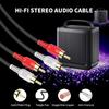 Abireiv RCA Cable 65ft,2RCA M/M Stereo Audio Cable [24K Gold Plated | Copper Core] 2RCA Male to 2RCA Male.for Home Theater, HDTV, Amplifiers, Hi-Fi Systems,Speakers view 4