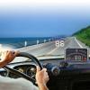 Head Up Display, Universal HUD Car Display, Car Digital Speedometer with MPH KM h Speed Limit Warning Plug view 2