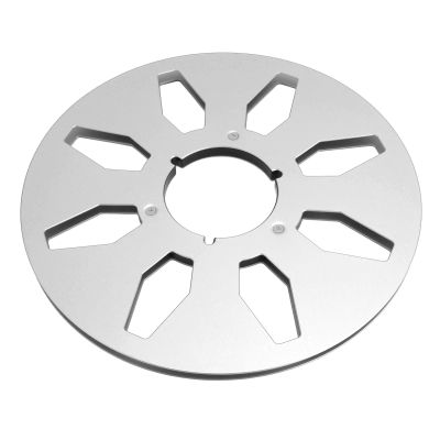 Yunir 1/4 10.5 Inch Empty Take Up Reel to Reel for,Professional 8 Hole Empty Tape Reel, Aluminum Alloy Universal Opening Machine Part Sound Tape Takeup Reel for Nab Recording