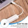 USB C to Ethernet Adapter, USB Ethernet Adapter Cable USB 3.1 Type C to RJ45 100Mbps Cable for Laptop view 2