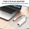 USB C to Ethernet Adapter, USB Ethernet Adapter Cable USB 3.1 Type C to RJ45 100Mbps Cable for Laptop view 4