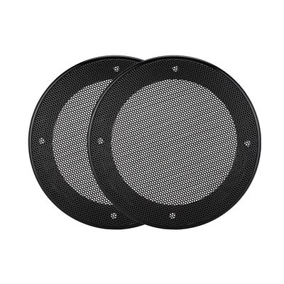 2PCS Speaker Cover, Round Speaker Grills Cover 4in Metal Mesh Speaker Grille Loudspeaker Cover with Screws for Speaker Decoration(Black+Black)