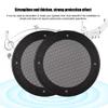 2PCS Speaker Cover, Round Speaker Grills Cover 4in Metal Mesh Speaker Grille Loudspeaker Cover with Screws for Speaker Decoration(Black+Black) view 2