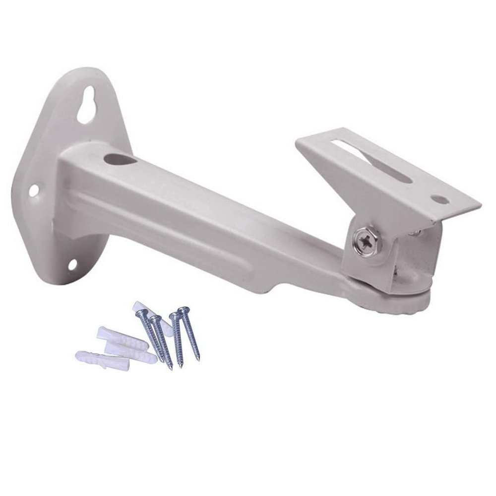 CCTV Security Camera Mounting Wall Mount Bracket IP Camera Bracket,1-Pack Steel Metal Outdoor Wall Holder Stand Monitor Rotary Wall Mount Bracket