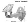 CCTV Security Camera Mounting Wall Mount Bracket IP Camera Bracket,1-Pack Steel Metal Outdoor Wall Holder Stand Monitor Rotary Wall Mount Bracket view 2