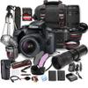 Canon EOS 4000D (Rebel T100) w/EF-S 18-55mm & 75-300mm + 420-800mm Super Telephoto Lens + 128GB Extreme Speed Card, Case, Tripod,TTL Speedlite, Spare Battery, More (Extreme Pro-Bundle) (Renewed) view 1