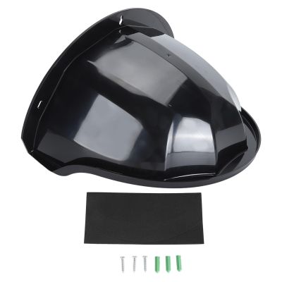 Camera Rain Cover, Universal Sun Rain Shade Camera Cover with Thickened Base, Camera Protective Roof Cover Suitable for Most Outdoor Security Cameras (Black)