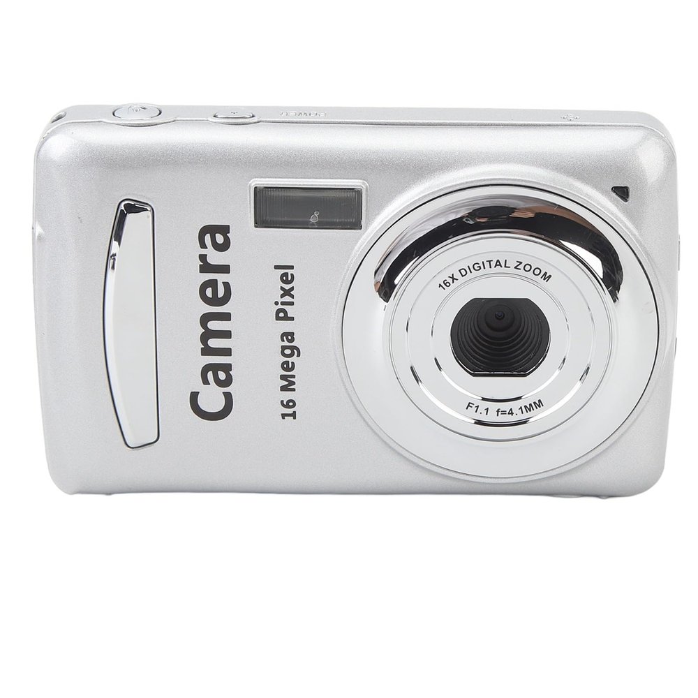 Digital Camera, 1080P 16X Digital Zoom Point and Shoot Camera for Photography & Video, 2.4 Inch Display Screen, Anti Shake, for Students, Beginners (White)