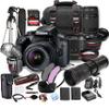 Canon Rebel T100 (EOS 4000D) w/18-55mm & 75-300mm + 420-800mm Super Telephoto Lens + 128GB Extreme Speed Card, Case, Tripod,TTL Speedlite, Spare Battery, Filters, More (Extreme Pro-Bundle) (Renewed) view 1