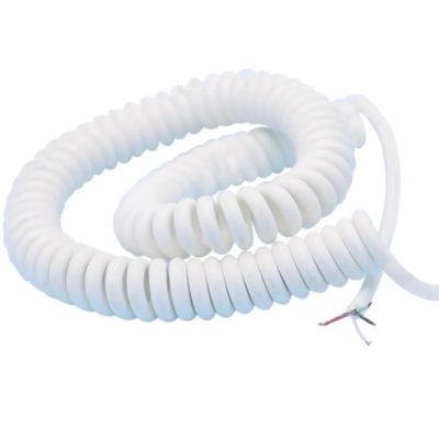 Cores Polyurethane Stretch Cable Core Spring Wire 1PC White 4-Cores 28/24/22AWG Stretch 1/2/3/4/5/6/7/8/9/10 Meter Stretchable Wire Shrinkable Cable(Size:Stretch 4Meters,Color:4C 28AWG 0.1mm2)(Color: