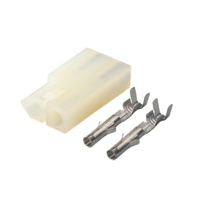 1/5/10/20 Set 2 Pin Auto Wiring Harness Connector Is Suitable Fit Compatible Butt Socket Riveted Car Headlight Male Female Plug DJ3023-2.3-21(Color:Female,Size:50 sets)