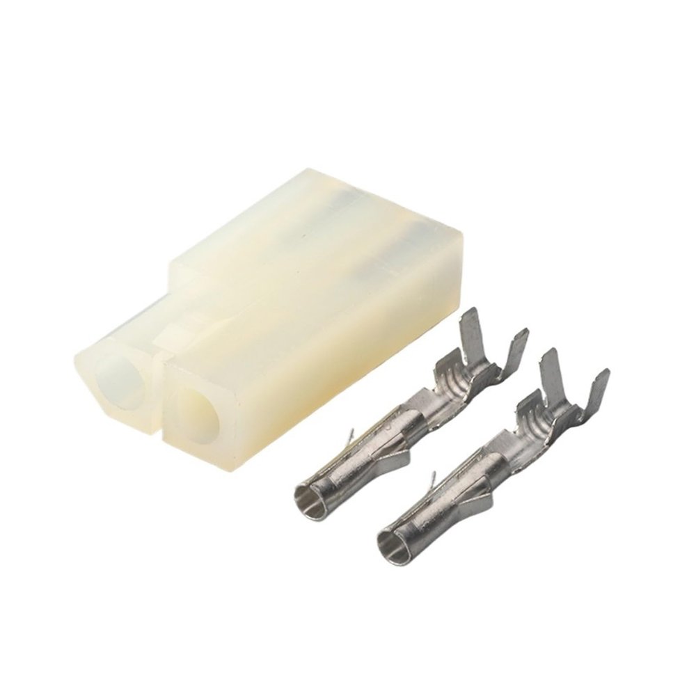 1/5/10/20 Set 2 Pin Auto Wiring Harness Connector Is Suitable Fit Compatible Butt Socket Riveted Car Headlight Male Female Plug DJ3023-2.3-21(Color:Female,Size:50 sets)