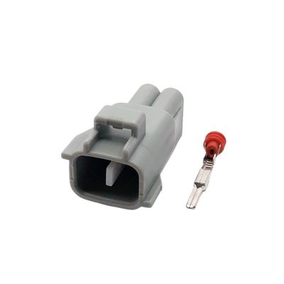 TakenE 1/5/10 Set 2 Pin Automotive Fog Socket Lamp Plug Turn Signal Light Connector 90980-11019 DJ70216Y-2.2-21 DJ70216Y-2.2-11(Color:Male,Size:1 set)