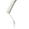 Cores Polyurethane Stretch Cable Core Spring Wire 4 Core White Spring Cable 3mm OD Spring Cable Car Telescopic DIY Cable Retractable Coil view 3