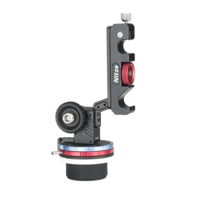 15mm Follow Focus Nitze 15mm Follow Focus Kit with Reversible Drive Gears, Marking Disks, Gear Ring Belt and Crank 360 Infinity Zoom Adjustable Dual Rod Cine Follow Focus