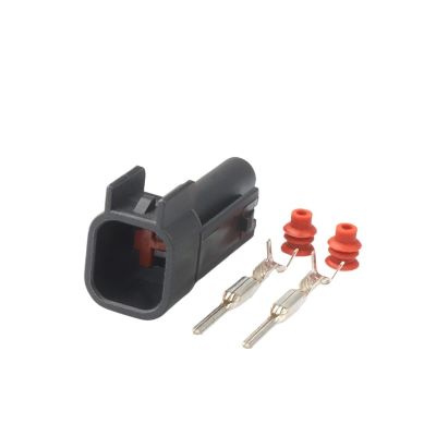 TakenE 1/5/10 Set 2 Pin EV6 to EV1 Auto Waterprof Fuel 1njector Nozzle Connector Methano1 Male Female Plug 7283-5967-30(Color:Male,Size:1 Set)