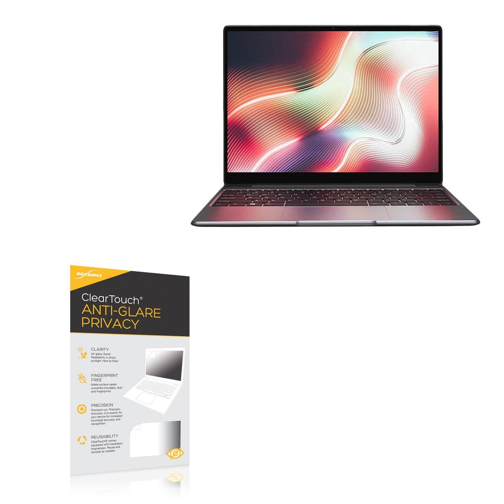 BoxWave Screen Protector Compatible with Chuwi CoreBook X (14 in) - ClearTouch Anti-Glare Privacy (2-Pack), Privacy Screen Protector Flexible Film Anti-Glare