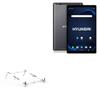 BoxWave Stand and Mount Compatible with Hyundai HYTAB Plus Tablet (10.1 in) - Pocket Aluminum Stand 3-in-1, Portable Multi Angle Viewing Riser - Metallic Silver view 1