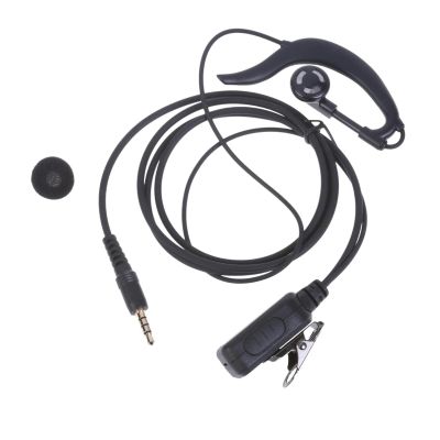 BaoFufc 1Pin Ear Hook Earphone for Radio Earpiece with PTT Mic 3.5mm PTT Ear Hook