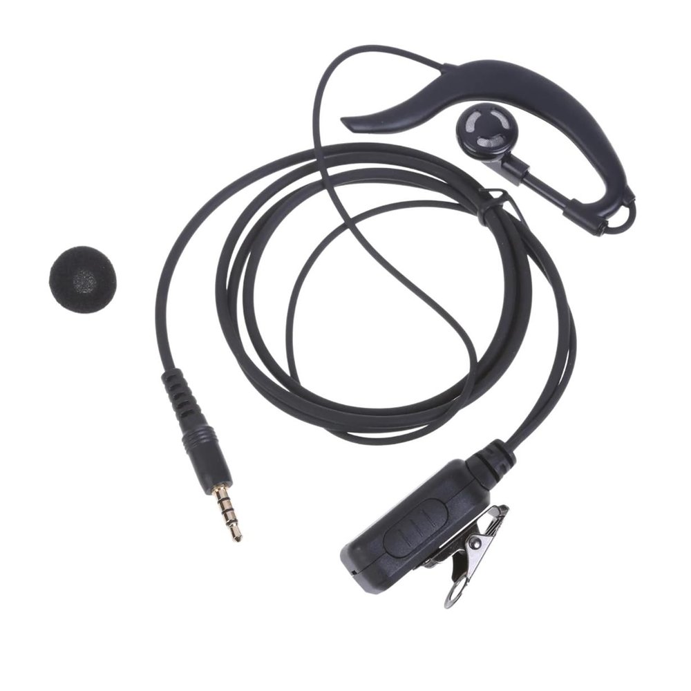 BaoFufc 1Pin Ear Hook Earphone for Radio Earpiece with PTT Mic 3.5mm PTT Ear Hook