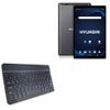 BoxWave Keyboard Compatible with Hyundai HYTAB Plus Tablet (10.1 in) - SlimKeys Bluetooth Keyboard, Portable Thin with Chiclet-Style Keys - Jet Black view 1