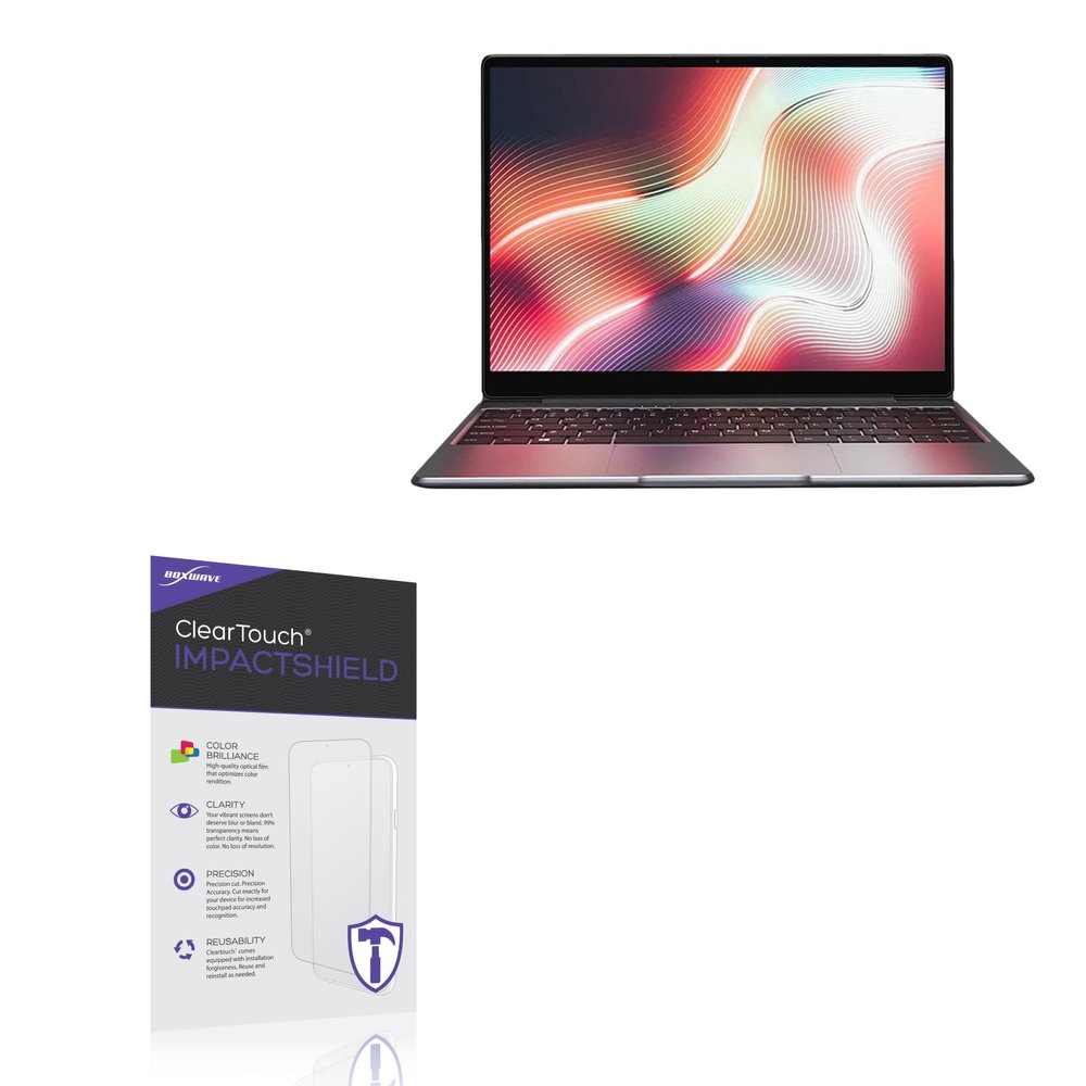 BoxWave Screen Protector Compatible with Chuwi CoreBook X (14 in) - ClearTouch ImpactShield (2-Pack), Impenetrable Screen Protector Flexible Film