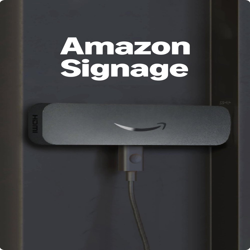 Amazon Signage Stick  Professional Digital Signage 4K Media Player  Designed for Businesses of All Sizes, Easy Setup with free Mobile App, and CMS Compatibility