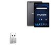 BoxWave Adapter Compatible with Hyundai HYTAB Plus Tablet (10.1 in) - USB-A to C PortChanger (5-Pack), Type-C OTG Convert Charging Data Adapter - Metallic Silver view 1