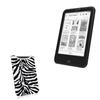 BoxWave Case Compatible with Tolino Shine2 300ppi e-Book - Zebra Plush SlipSuit, Animal Print Padded Soft Sleeve view 1