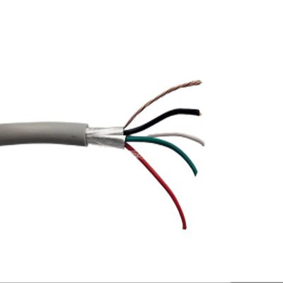 Micro Connectors 300 Feet 4/Conductor (22AWG) Stranded-Shielded Bulk Cable (TR4-4C22G-300)