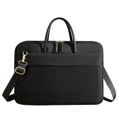 Ajalcsvs Laptop Bag 14 15.6 16 Inch, Messenger Bag Laptop Case Sleeve with Shoulder Strap Computer Briefcase Cover for Men Women(Color:Black,Size:L-16 inch)