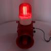 Industrial Siren Alarm, 30W 115db Sound Light Alarm Horn 3 Volume Adjustment Wall Mounting LED Strobe Warning Light Outdoor Alarm Horn for Construction Sites, Ports (US) view 2