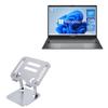 BoxWave Stand and Mount Compatible with Chuwi GemiBook XPro (14.1 in) - Executive VersaView Laptop Stand, Ergonomic Adjustable Viewing Angle Metallic Riser - Metallic Silver view 1