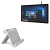 BoxWave Stand and Mount Compatible with Glory Star Ultron Windows Touchscreen Computer (15.6 in) - VersaView Aluminum Stand, Portable, Multi Angle Viewing Sturdy view 1