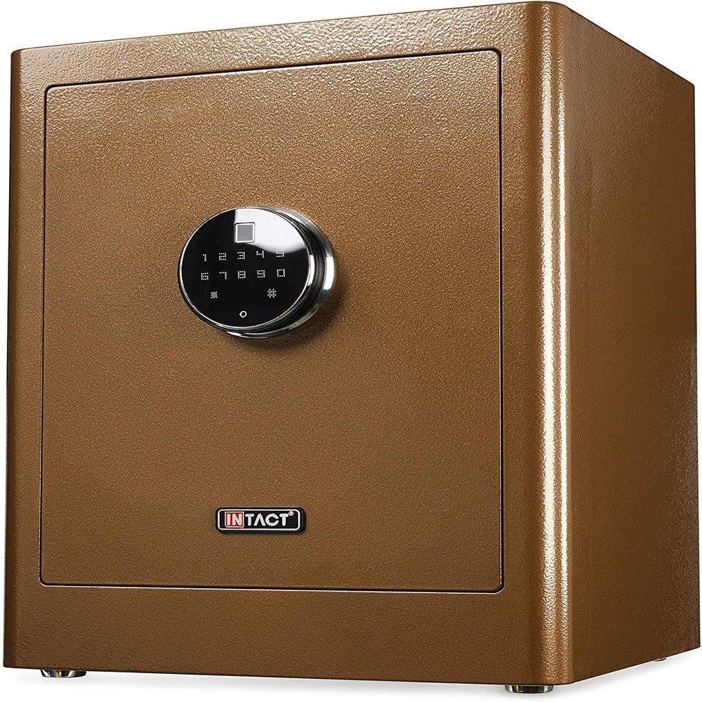 Intact Large Quick Access Biometric Fingerprint Safe With Nex-Gen Full Keypad Module Tall Bronze by Eylar