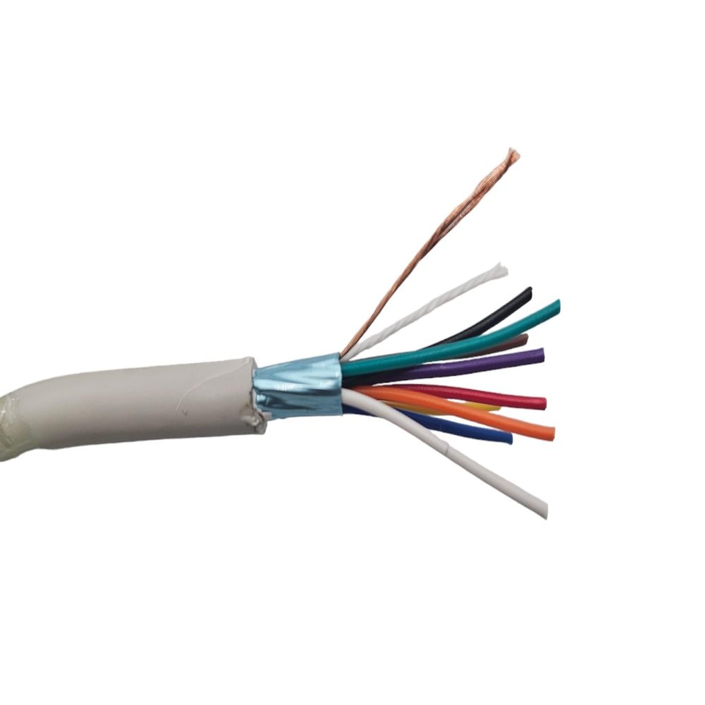Micro Connectors 500 Feet 9-Conductor (24AWG) Stranded-Shielded Bulk Cable (TR4-9C24G-500)