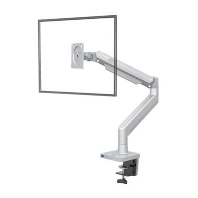 AVXANKTG G40 G45 Gas Spring Arm 22-40 Inch Curved Screen Desktop Monitor Stand 360 Degree Rotation 3-15kg Monitor Mounting Arm with USB 3.0(Color:Silver Grey)