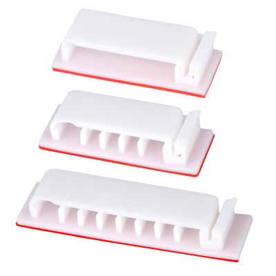 Cable Management Clips, 20Pcs Cable Organizers Wire Clips Cord Holder for TV PC Ethernet Cable Desk Home Office (White)