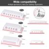 Cable Management Clips, 20Pcs Cable Organizers Wire Clips Cord Holder for TV PC Ethernet Cable Desk Home Office (White) view 2