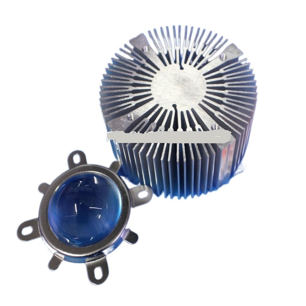 1pcs 90 * 40mm Aluminum Radiator + 60-80 Degree 44mm Lens for 20W 30W 50W -100W high Power LED DIY