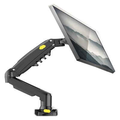JFUDJKLI F80 Gas Spring 17-30 inch Desktop LED LCD Monitor mounting Bracket arm Ergonomic Gas Spring Flexible Installation Load 2~9 kg(Color:Black No USB)