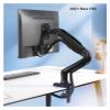 JFUDJKLI F80 Gas Spring 17-30 inch Desktop LED LCD Monitor mounting Bracket arm Ergonomic Gas Spring Flexible Installation Load 2~9 kg(Color:Black No USB) view 4