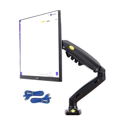 AVXANKTG F80 + 2XUSB3.0 Desktop Gas Spring 17-30 inch LCD LED Monitor Stand mounting arm Full Motion Monitor Stand Load Capacity 2-9 kg(Color:2019 F80 W 2XUSB3.0)