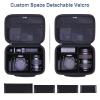 Camera Case Compatible with Canon EOS Rebel T7/R50/R6 Mark II/R100/R50 V/T6/R8/R10/R5 Mark II/RP/R7/5D Mark IV/SL3/R5/T100 DSLR SLR Camera, Len and Tripod with 4 Dividers and Shoulder Strap, Black view 2