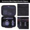 Camera Case Compatible with Canon EOS Rebel T7/R50/R6 Mark II/R100/R50 V/T6/R8/R10/R5 Mark II/RP/R7/5D Mark IV/SL3/R5/T100 DSLR SLR Camera, Len and Tripod with 4 Dividers and Shoulder Strap, Black view 4