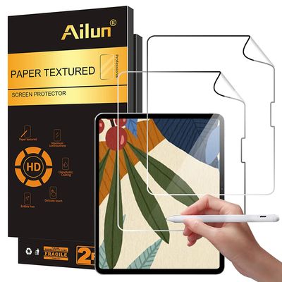 Ailun Paper Textured Screen Protector for iPad Air 13 Inch 2025/2024 [7th/6th Generation, M3/M2] 2 Pack Draw and Sketch Like on Papertouch Anti Glare
