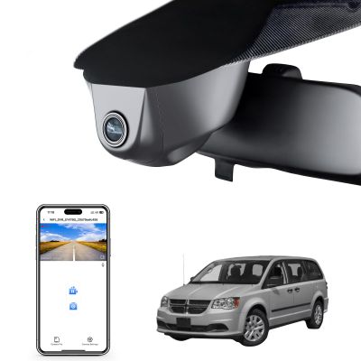 4K Dash Cam Custom Fit for Dodge Grand Caravan 2018 2019 2020,GT SE SXT Accessories, Integrated OEM Look, UHD 2160P Video, App & WiFi, G-Sensor, Loop Recording, Easy to Install, 64GB Card